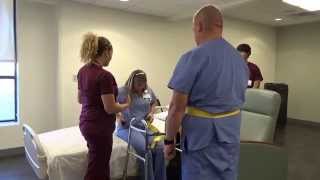 Physical Therapy Transfer Training  How To Transfer From Wheelchair To Bed [upl. by Audley]