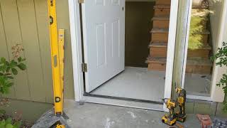 Jeld Wen Front Door Installation  Really crappy products and craftsmanship PART 1 [upl. by Lundell]