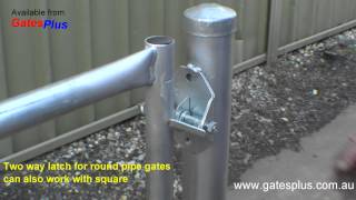 Gate Latch 2 way for round pipe and square [upl. by Mcbride]