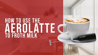 How To Use the AeroLatte To Froth Milk [upl. by Glynnis603]