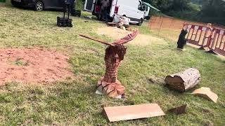 A fabulous range of wooden sculpture at Caerleon festival 2024 [upl. by Lokin798]