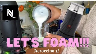 How To Foam Milk With Aeroccino 3 Make Coffee With Foam Tips amp Tricks  Easy Foamed Latte Recipe [upl. by Ivy]