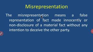 Misrepresentation [upl. by Riva]