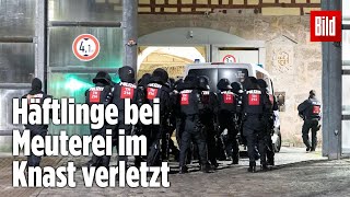 Gefängnismeuterei Polizei stürmt Knast in Thüringen  JVA Untermaßfeld [upl. by Alisa]